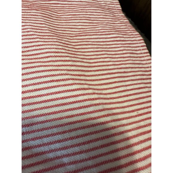 VTG Ralph Lauren Twin Striped Cotton Pleated Dust Ruffle Bedskirt Rustic Cottage - Picture 9 of 16